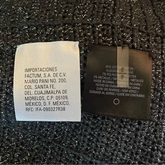 Elie Tahari Y2K Crop Glittery Jacket Womens Small Crochet Sequined Blazer Gray - Picture 10 of 11